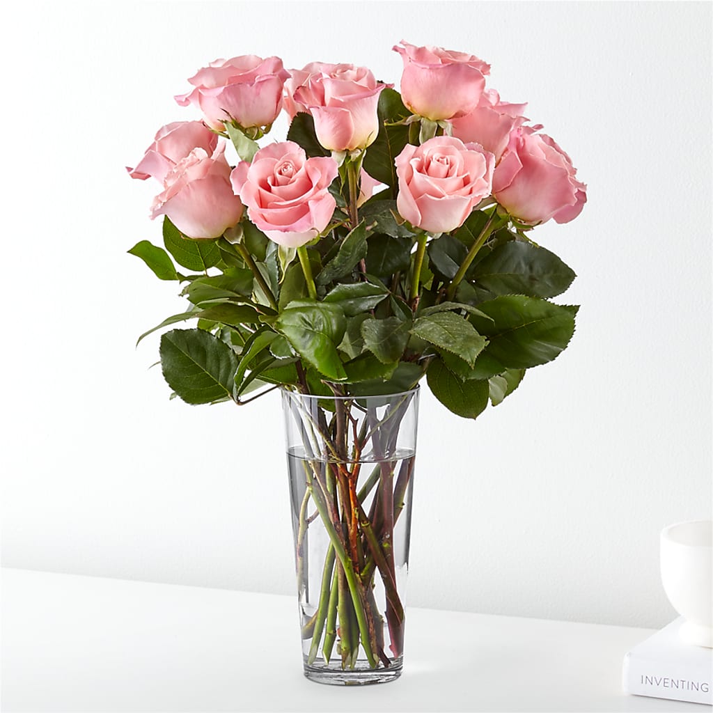 Long Stem Pink Rose Bouquet – Floreria Reno, Reno NV