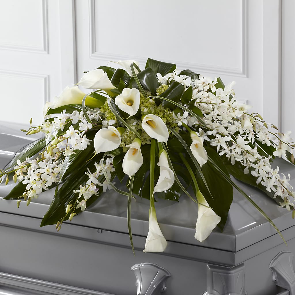 Angel Wings Casket Spray – Floreria Reno, Reno NV