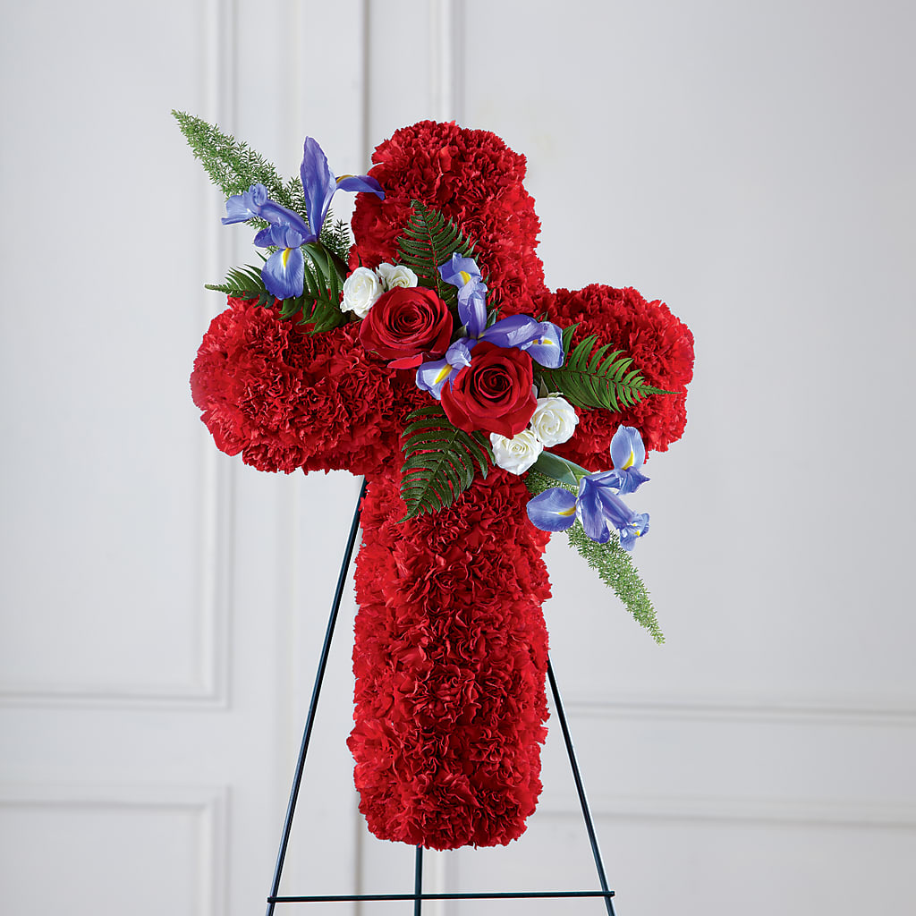 Faithful Hero Floral Cross – Floreria Reno, Reno NV