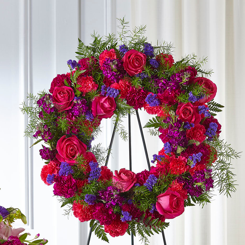 Calming Colors Wreath – Floreria Reno, Reno NV