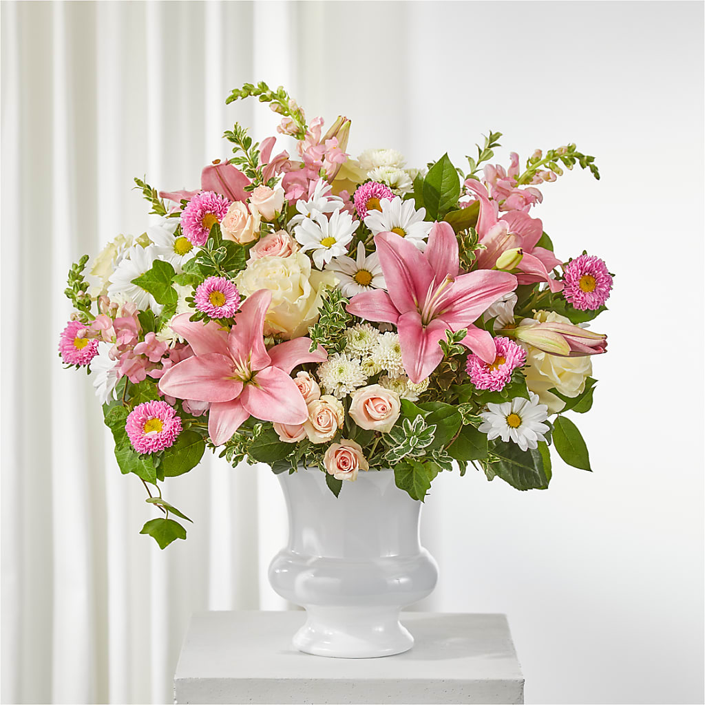 Empathetic Blooms Urn Arrangement – Floreria Reno, Reno NV