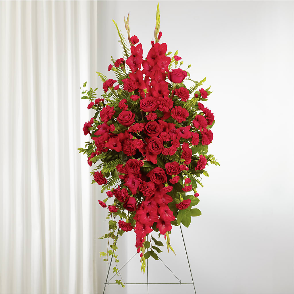 From the Heart Standing Spray – Floreria Reno, Reno NV