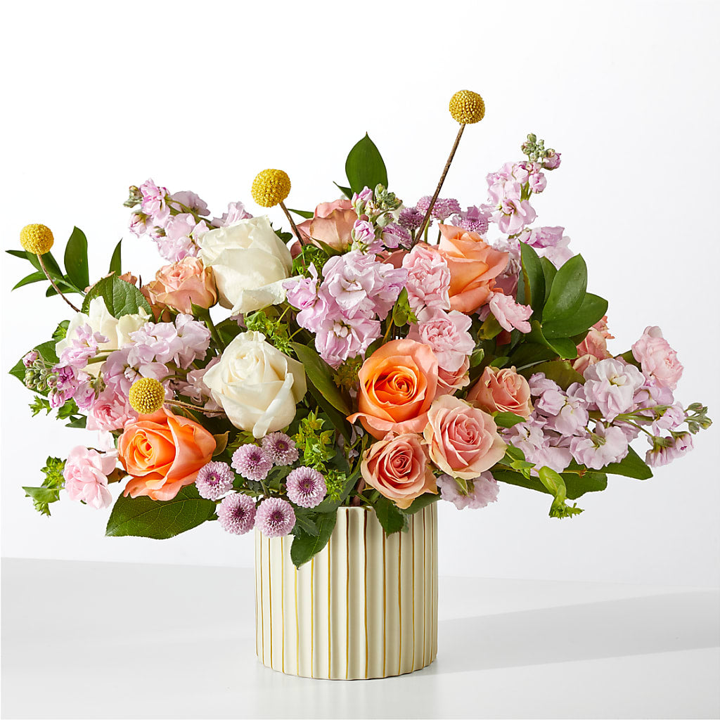French Market Bouquet with Ivory Vase – Floreria Reno, Reno NV