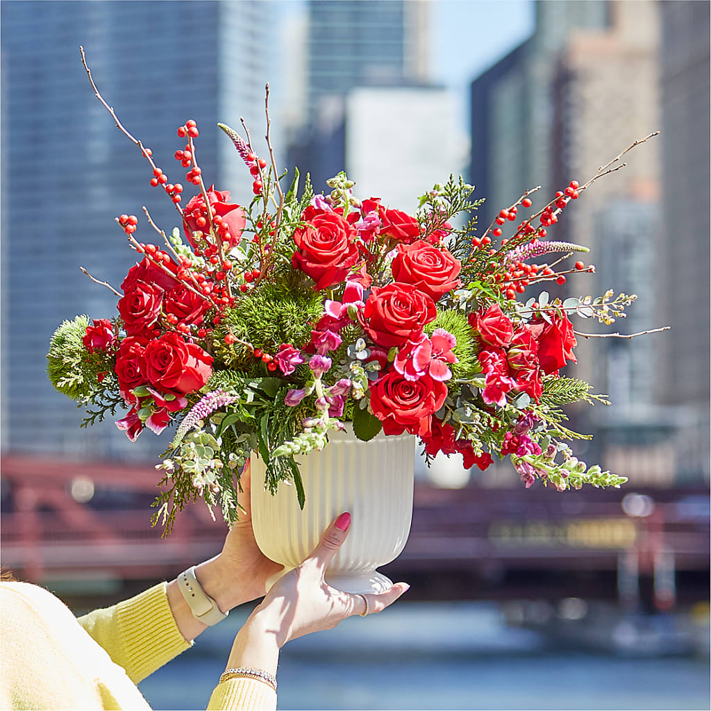 Big Red Bow Bouquet –  Floreria Reno, Reno NV