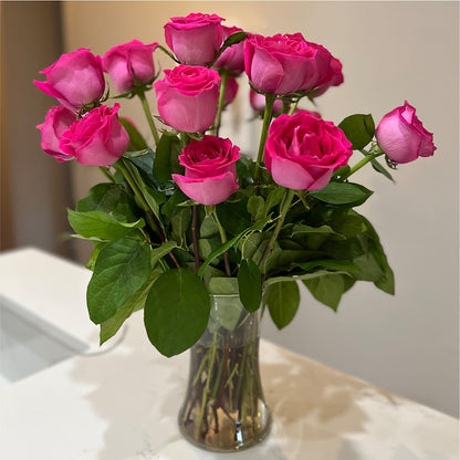 Long Stem Pink Rose Bouquet –  Floreria Reno, Reno NV