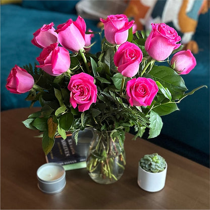 Long Stem Pink Rose Bouquet –  Floreria Reno, Reno NV