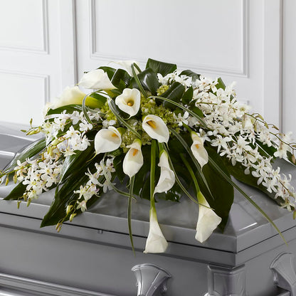 Angel Wings Casket Spray –  Floreria Reno, Reno NV