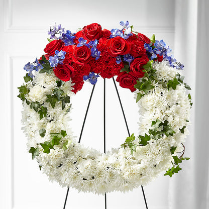 Patriotic Passion Wreath –  Floreria Reno, Reno NV