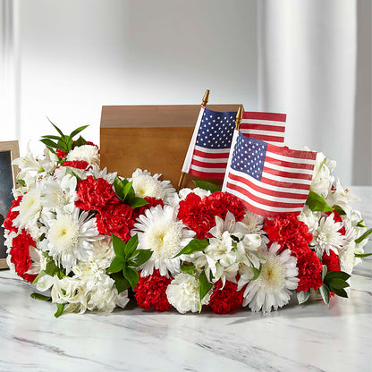 Spirit of Patriotism Cremation Adornment –  Floreria Reno, Reno NV