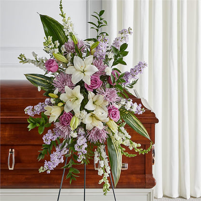 Grateful Hearts Standing Spray –  Floreria Reno, Reno NV