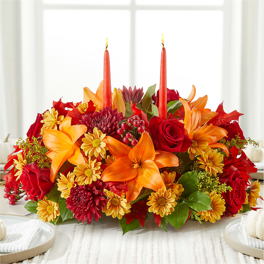 Autumn's Embrace Centerpiece –  Floreria Reno, Reno NV