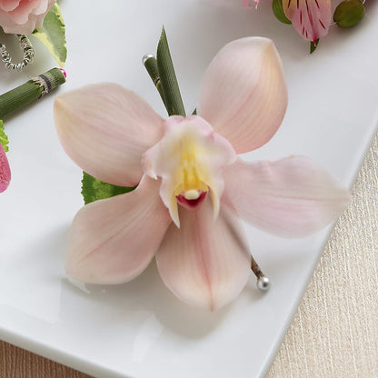 Pink Cymbidium Boutonniere –  Floreria Reno, Reno NV